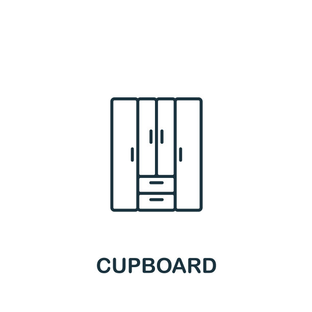 橱柜图标线简单的橱柜图标图片下载