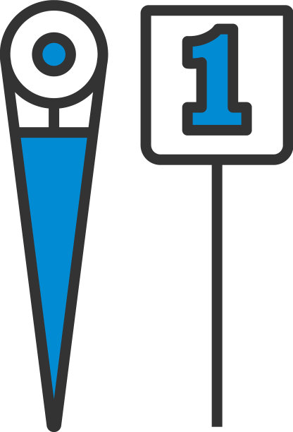 美式橄榄球边线标记图标图片下载