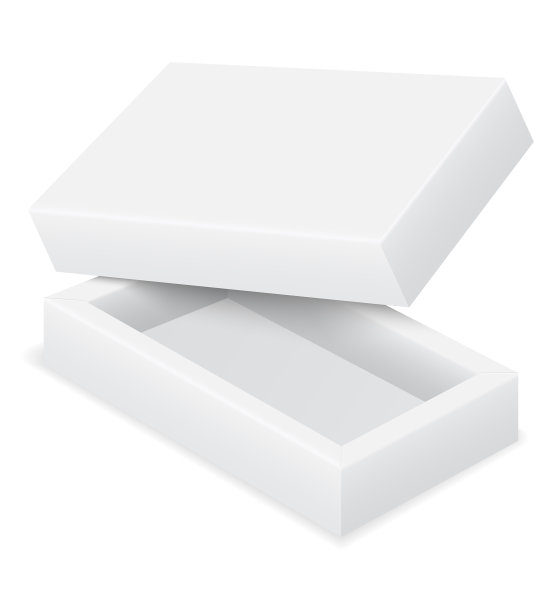 空纸板箱包装空白模板图片下载