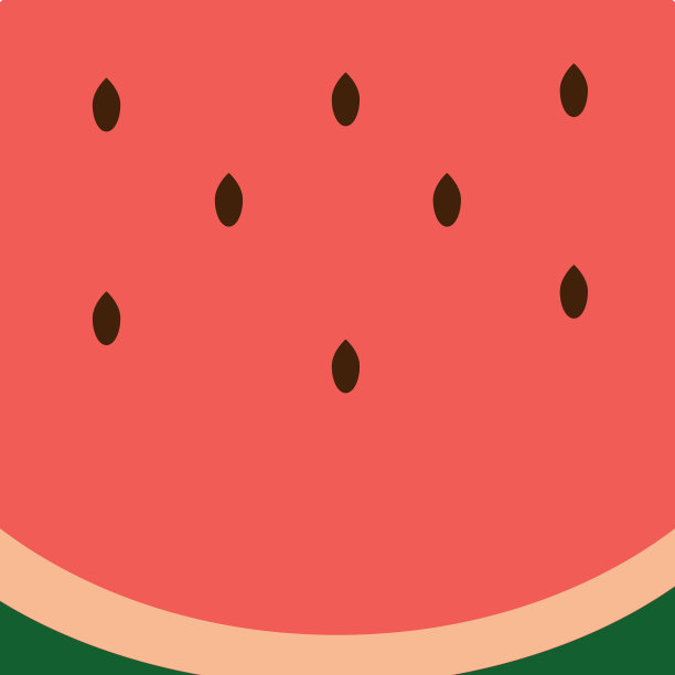 西瓜背景，黑色种子图片下载