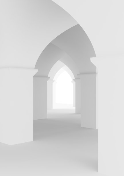 城堡大厅或古清真寺的圆柱特写图片下载