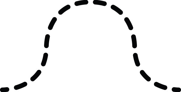 预写跟踪线和曲线形状元素图片下载