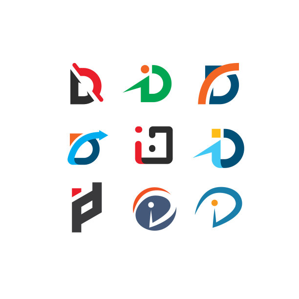 D或id字母图标设计图片下载
