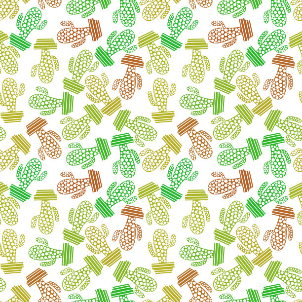 夏季仙人掌印花织物和纺织品和包装，礼品和卡片和亚麻布图片下载