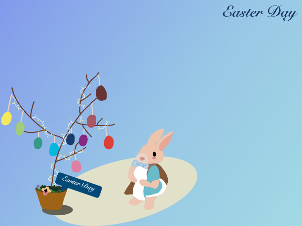 兔子卡通charactereaster图片下载