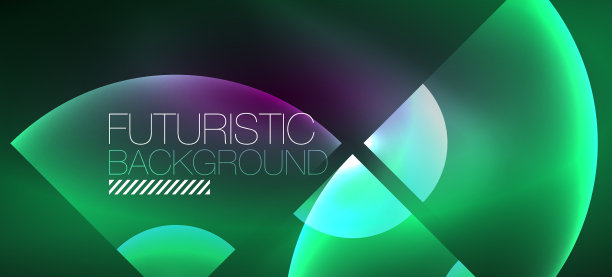 抽象的背景与霓虹灯发光图片下载