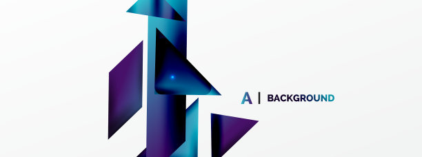 动态三维几何抽象背景图片下载