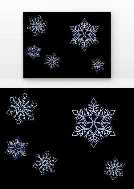 水晶雪花图片下载