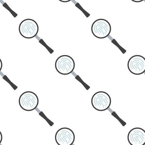 搜索放大镜图标或符号与平面设计。图片下载