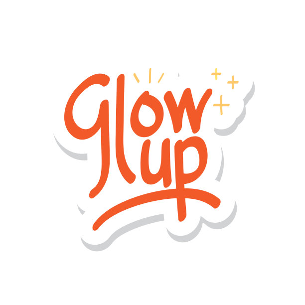 这意味着从坏变成好。Gen z的俚语单词在eps向量图片下载