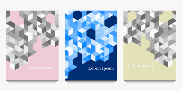 摘要无缝线三角形，几何背景，多边形图案集，网络概念图片下载