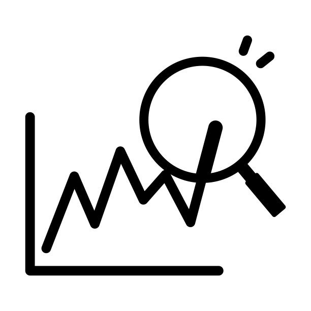 视图图与放大镜隔离矢量图标。图片下载