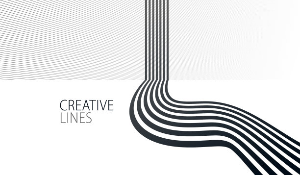 未来线在3d透视抽象图片下载