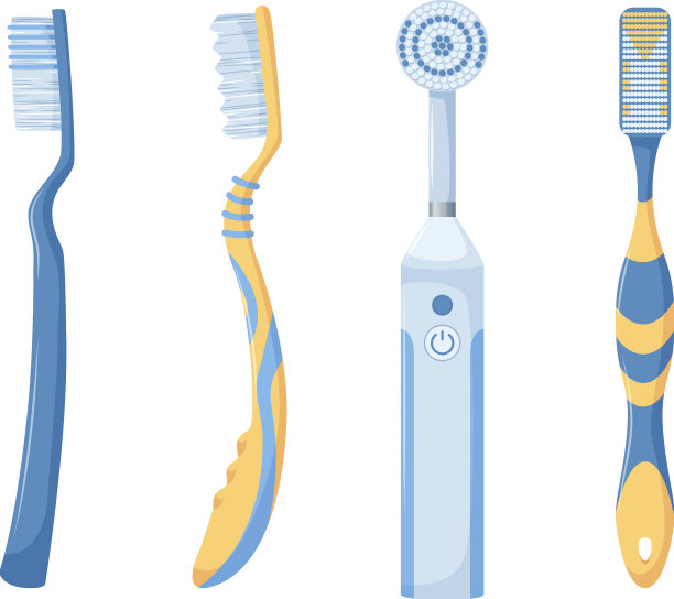 一套机电牙刷图片下载