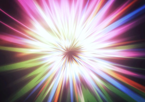 抽象背景的彩色放射状爆炸灯图片下载