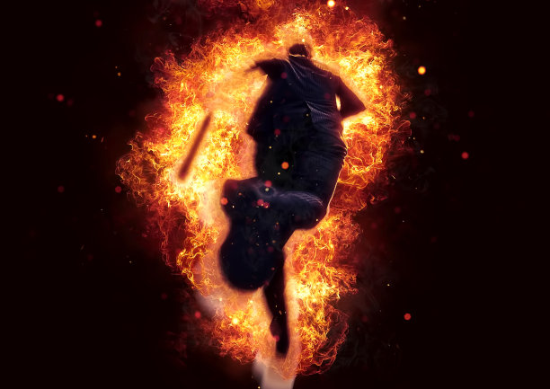 一个奔跑的商人的背影的3d插图图片下载