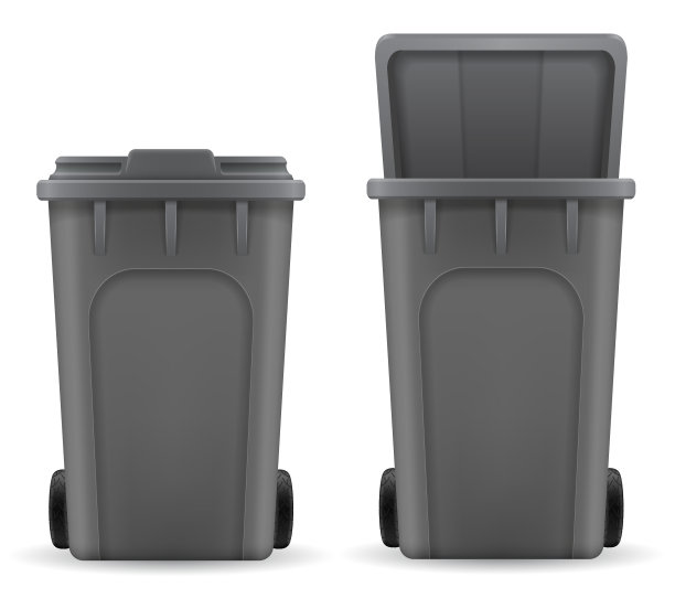 回收垃圾箱垃圾桶桶存量图片下载