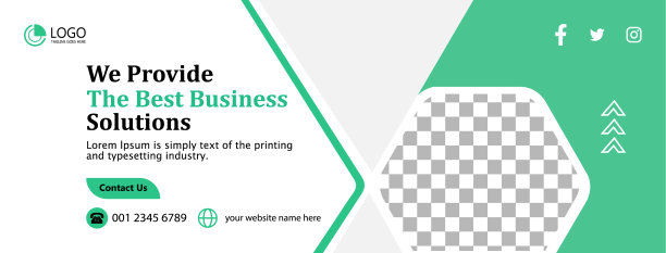 企业facebook封面横幅社交媒体帖子图片下载