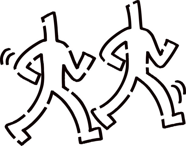 两个stickmen走图片下载