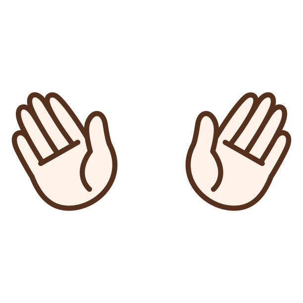 双手手掌的剪贴画图片下载