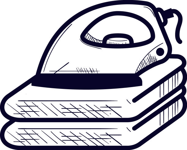 洗衣熨斗和衣服图片下载