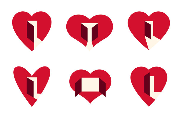 心灵打开门简单的图标或标志设置图片下载