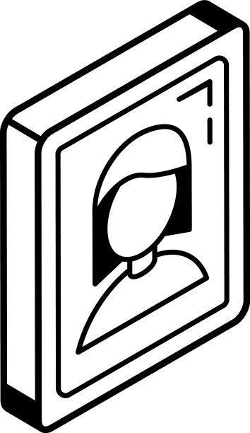 肖像等距线图标图片下载