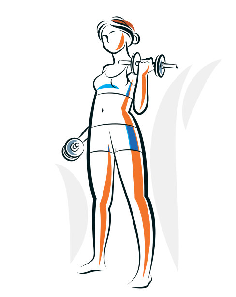 健身房和健身的年轻迷人的女人做图片下载