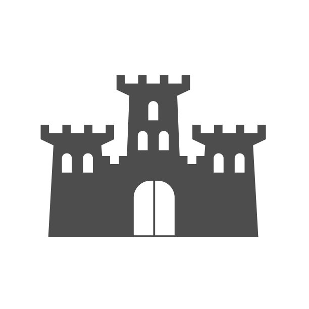 城堡的图标，塔的象征古老图片下载