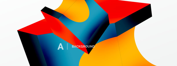 抽象背景- 3d抽象形状墙纸图片下载