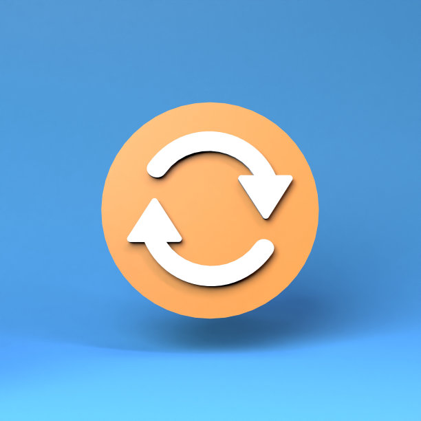 更新图标。3 d渲染插图。图片下载