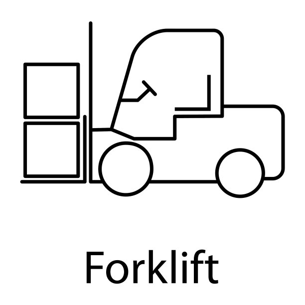 叉车运输图标行业车辆机器图片下载