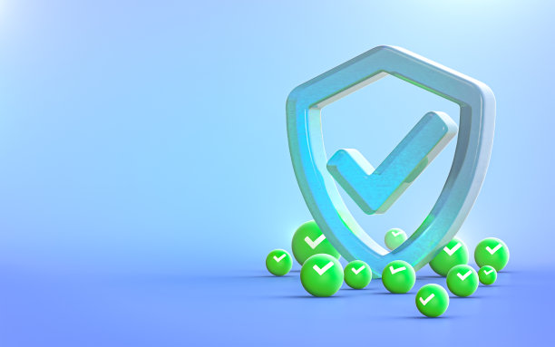 盾牌检查标志抽象玻璃气泡标志背景为社会图片下载