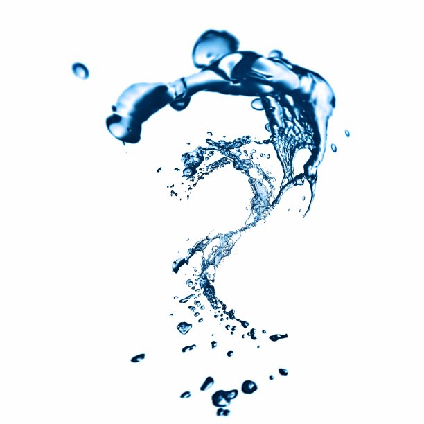 白色背景上孤立的水花图片下载
