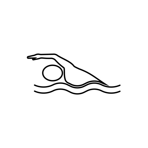 游泳运动标志图片下载