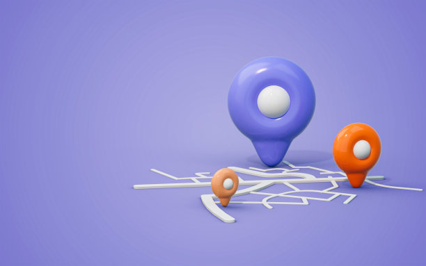 定位地图导航标记交付检查点背景3d图片下载