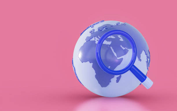 全球搜索市场分析在国家放大镜的标志性图片下载