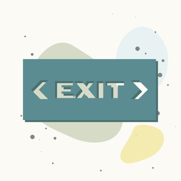 火灾危险路线的疏散图标图片下载