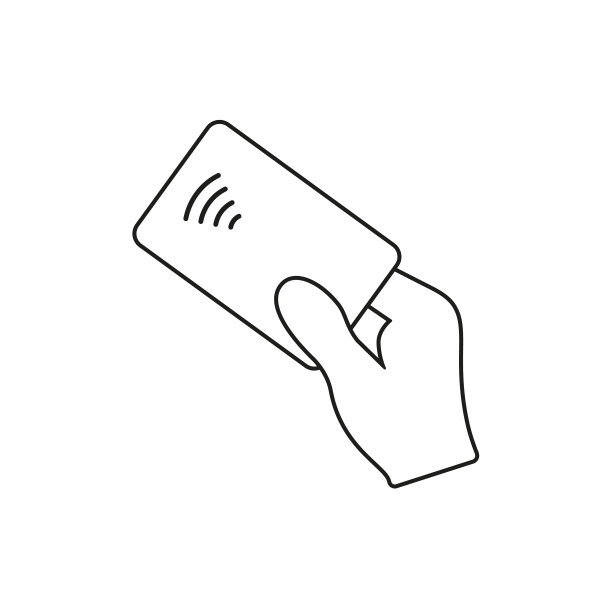 非接触式支付手持NFC银行卡图片下载