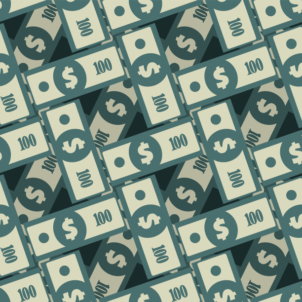 美元钞票无缝图案图片下载