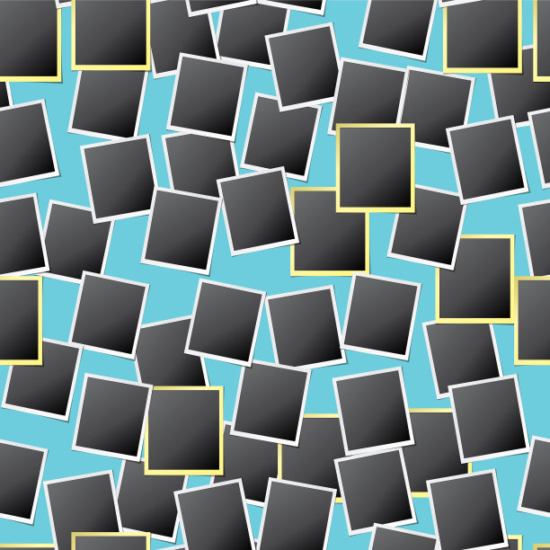 复古相框无缝图案图片下载