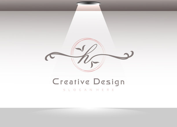 字母h的logo模板书写优雅图片下载