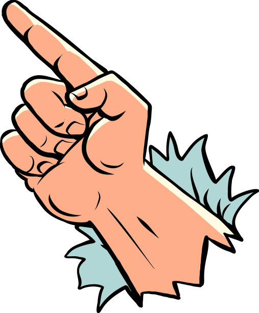 男性食指符号手方向指针图片下载