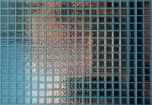 透明玻璃砖墙图片下载