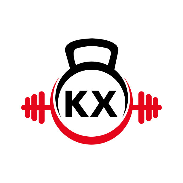 字母kx健身馆标志概念健身标志图片下载