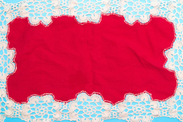 红色复古台布，创意秋季复古设计图片下载