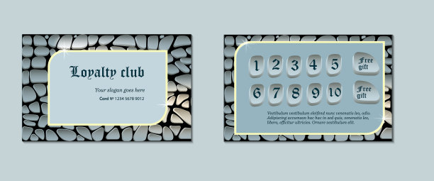 建筑企业会员卡图片下载