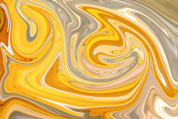 抽象艺术的美丽大理石油漆为纹理的背景和设计，色彩鲜艳的黄色图片下载