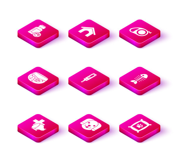 设兽医诊所标志狗水族馆用图片下载