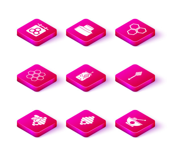 为蜜蜂设置蜂房，盛满蜂蜜的坛子图片下载